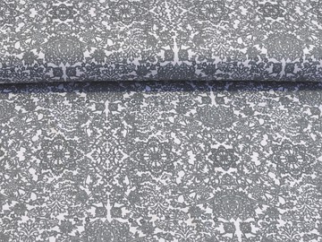 #16PV Šedo-bílý vzorek  /92% Polyester, 8% Elastan/300g