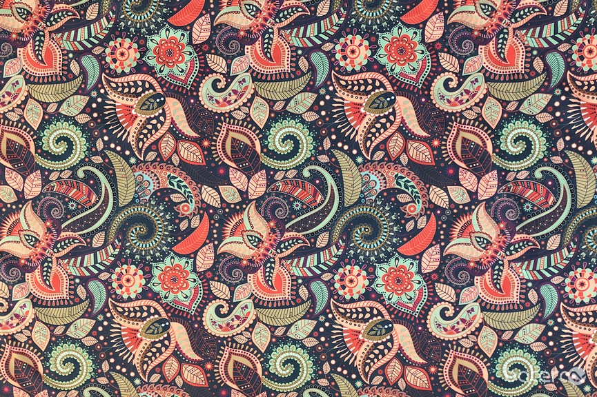 #6PV Orient tmavý 2019  /92% Polyester, 8% Elastan/300g