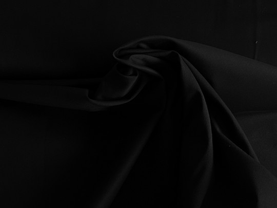 #20 Kepr strečový, černá barva /98% bavlna, 2% elastan/