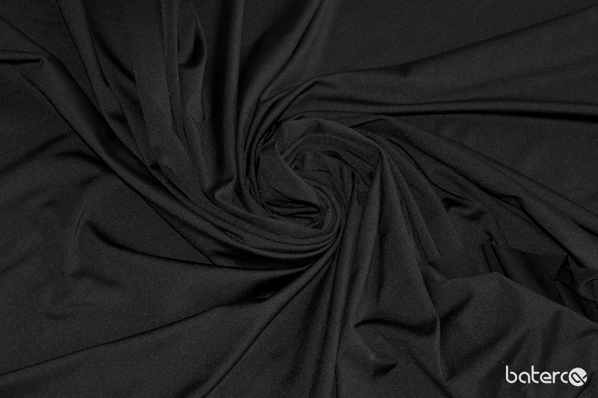 #36UJ Černý úplet /92% bavlna, 8% elastan/
