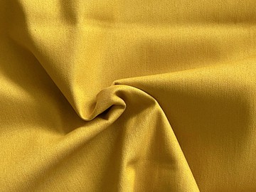 #55 Žlutá džínovina /48% bavlna, 48% polyester, 4% spandex/