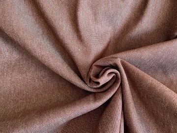 #A54 Hnědá džínovina /65% bavlna, 33% polyester, 2% spandex/