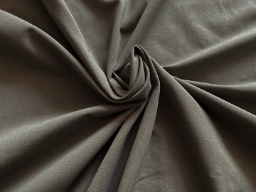 #4MT Hnědo-šedý úplet /95% bavlna, 5% elastan/