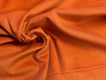 #D224 velmi pružný a měkký /97% bavlna, 3% elastan/Oranžový manšestr -
