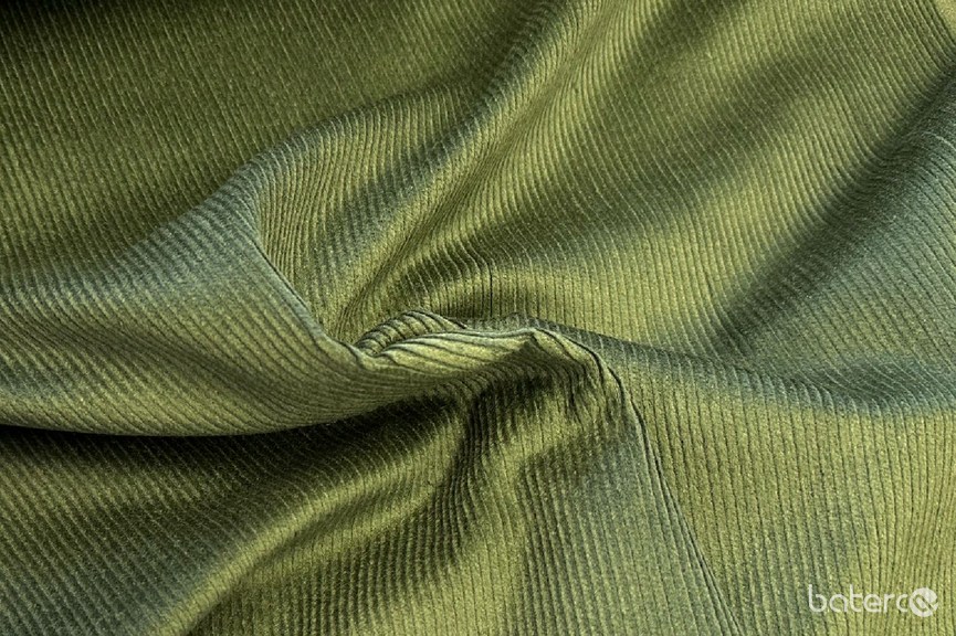 #D225 Khaki manšestr - velmi pružný a měkký /97% bavlna, 3% elastan/