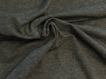 #32PJ Tmavě šedý melír úplet  /46% bavlna, 46% PES, 8% elastan/