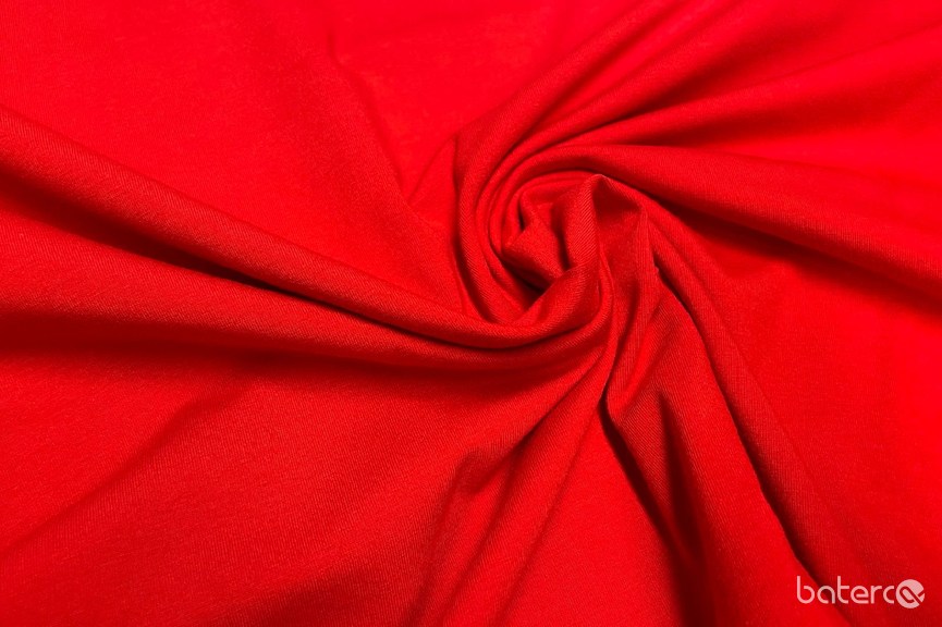 #10PV Červený úplet /92% bavlna, 8% elastan/