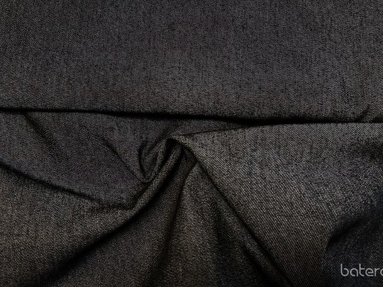 #512 Černá džínovina /65% bavlna, 33% polyester, 2% elastan/