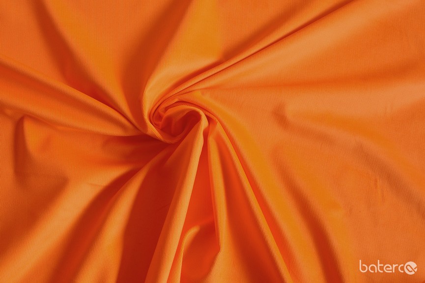 #15 Oranžový manšestr /100% bavlna/ (Vyrobeno V ČR) jemnější