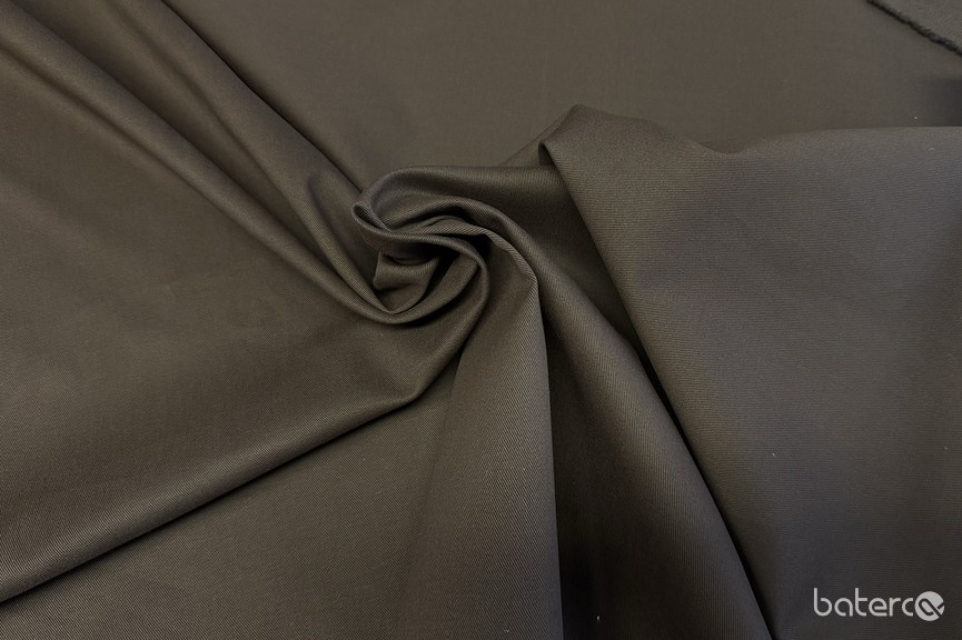 #L5 Bavlněné elastické plátno v barvě Chocolate /95% bavlna, 5% elastan/