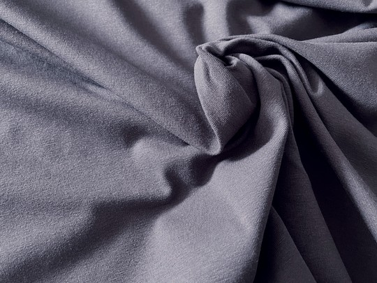 #13MMT Tmavě šedý úplet /95% bavlna, 5% elastan/